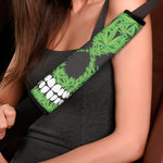 Cannabis Skull Print Car Seat Belt Covers