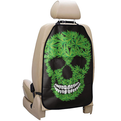 Cannabis Skull Print Car Seat Organizers