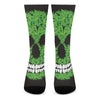 Cannabis Skull Print Crew Socks