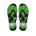 Cannabis Skull Print Flip Flops