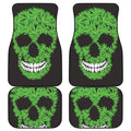 Cannabis Skull Print Front and Back Car Floor Mats