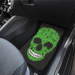 Cannabis Skull Print Front and Back Car Floor Mats