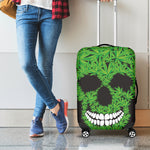 Cannabis Skull Print Luggage Cover