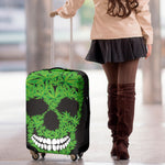 Cannabis Skull Print Luggage Cover