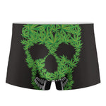 Cannabis Skull Print Men's Boxer Briefs