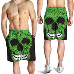 Cannabis Skull Print Men's Shorts