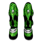 Cannabis Skull Print Muay Thai Shin Guard