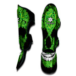 Cannabis Skull Print Muay Thai Shin Guard