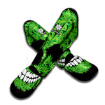 Cannabis Skull Print Muay Thai Shin Guard