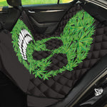 Cannabis Skull Print Pet Car Back Seat Cover