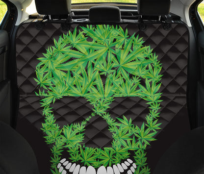 Cannabis Skull Print Pet Car Back Seat Cover