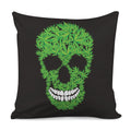 Cannabis Skull Print Pillow Cover