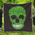 Cannabis Skull Print Quilt