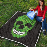 Cannabis Skull Print Quilt