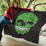 Cannabis Skull Print Quilt