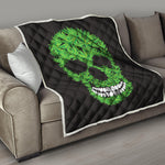 Cannabis Skull Print Quilt