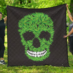 Cannabis Skull Print Quilt