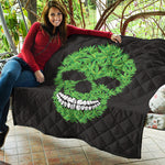 Cannabis Skull Print Quilt