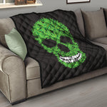 Cannabis Skull Print Quilt