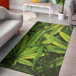 Cannabis Texture Print Area Rug