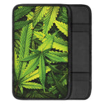 Cannabis Texture Print Car Center Console Cover