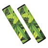 Cannabis Texture Print Car Seat Belt Covers