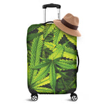 Cannabis Texture Print Luggage Cover