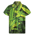 Cannabis Print Men's Short Sleeve Shirt
