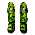 Cannabis Print Muay Thai Shin Guards
