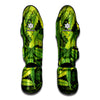 Cannabis Texture Print Muay Thai Shin Guard