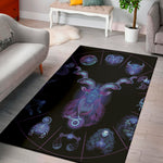 Capricorn And Astrological Signs Print Area Rug