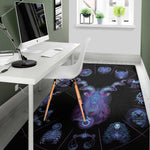 Capricorn And Astrological Signs Print Area Rug
