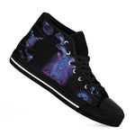 Capricorn And Astrological Signs Print Black High Top Shoes