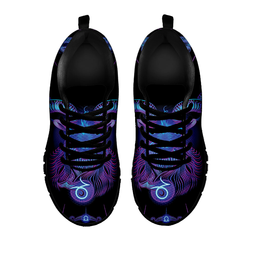 Capricorn And Astrological Signs Print Black Sneakers
