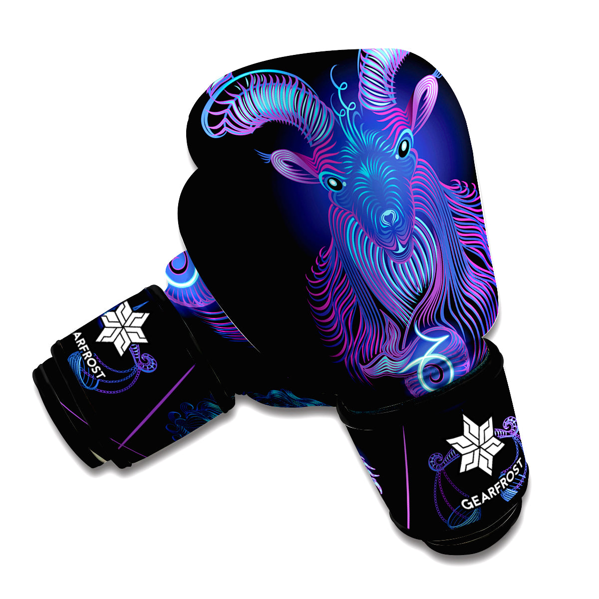 Capricorn And Astrological Signs Print Boxing Gloves