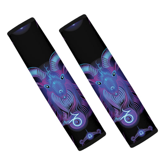 Capricorn And Astrological Signs Print Car Seat Belt Covers