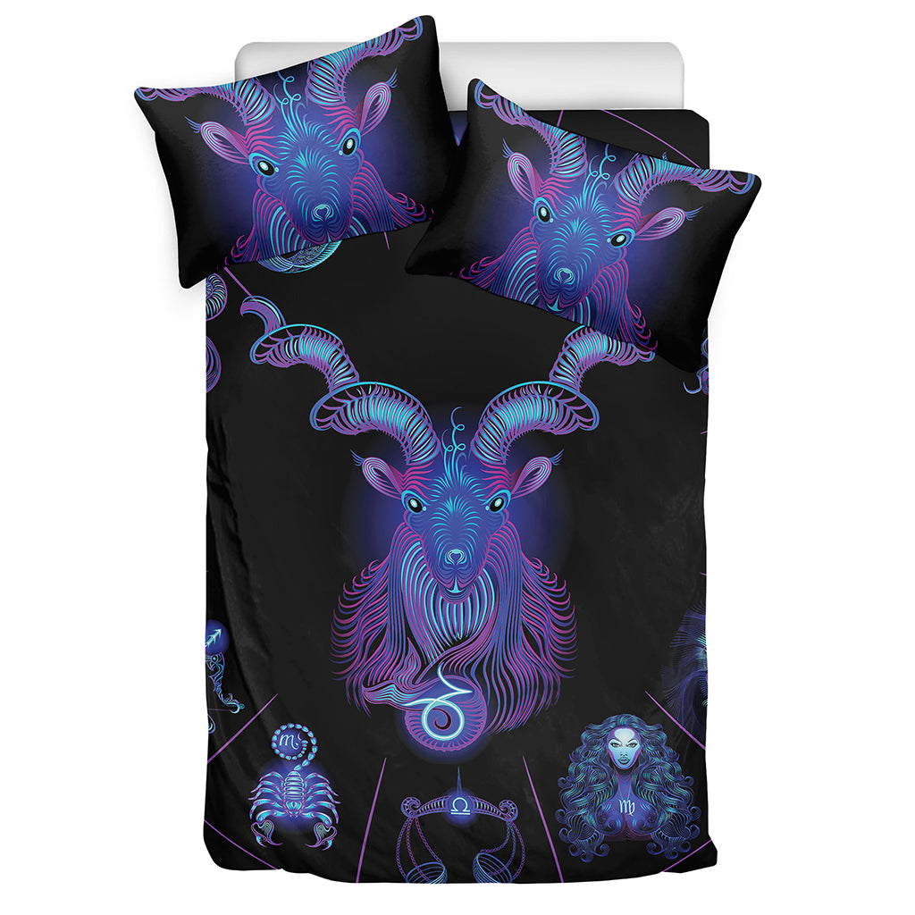 Capricorn And Astrological Signs Print Duvet Cover Bedding Set