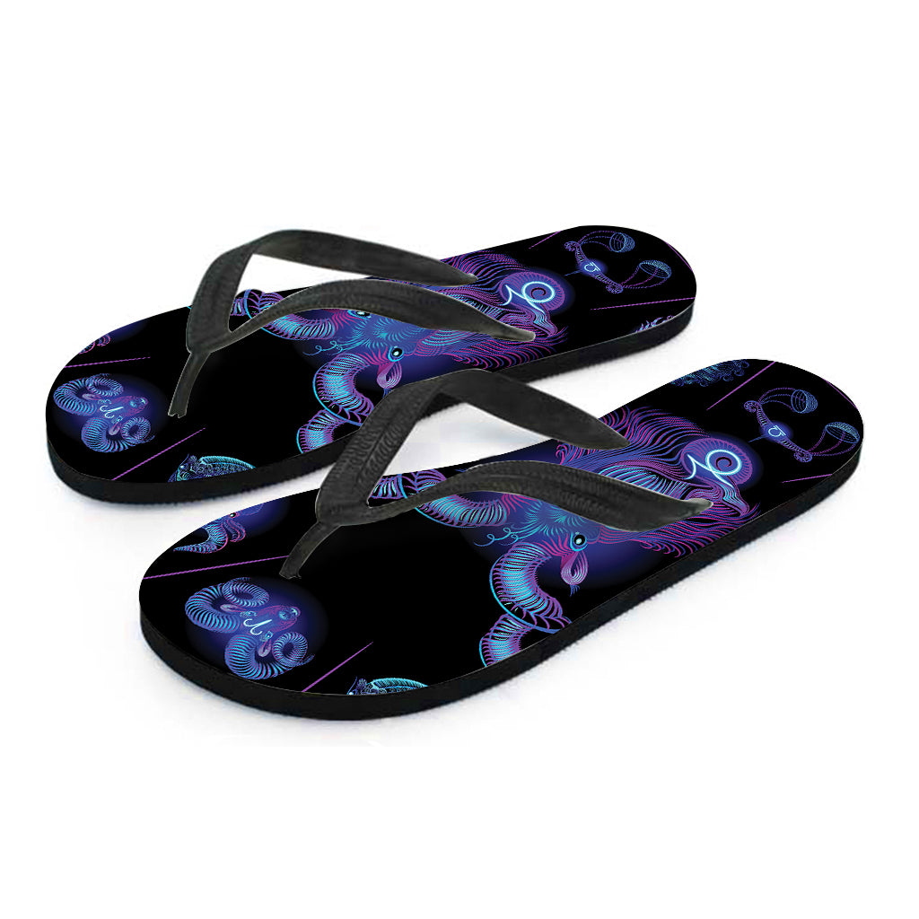 Capricorn And Astrological Signs Print Flip Flops