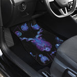 Capricorn And Astrological Signs Print Front and Back Car Floor Mats