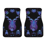 Capricorn And Astrological Signs Print Front Car Floor Mats