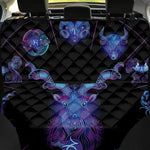 Capricorn And Astrological Signs Print Pet Car Back Seat Cover