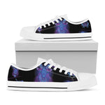 Capricorn And Astrological Signs Print White Low Top Shoes