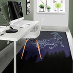 Capricorn Constellation Print Area Rug