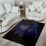 Capricorn Constellation Print Area Rug
