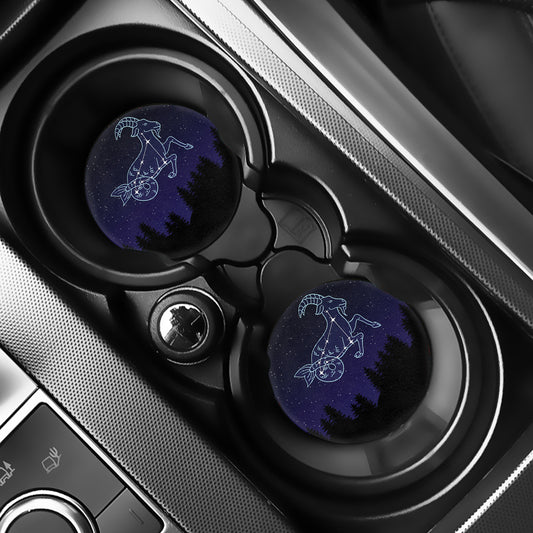 Capricorn Constellation Print Car Coasters