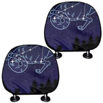 Capricorn Constellation Print Car Headrest Covers