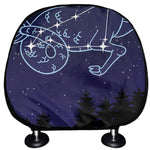 Capricorn Constellation Print Car Headrest Covers
