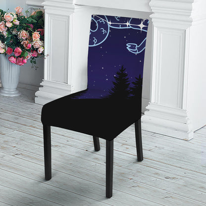 Capricorn Constellation Print Dining Chair Slipcover