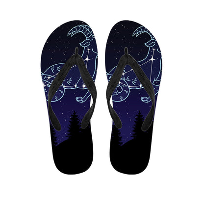 Capricorn Constellation Print Flip Flops