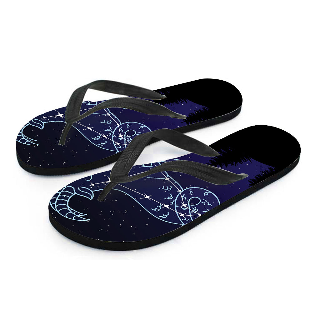 Capricorn Constellation Print Flip Flops